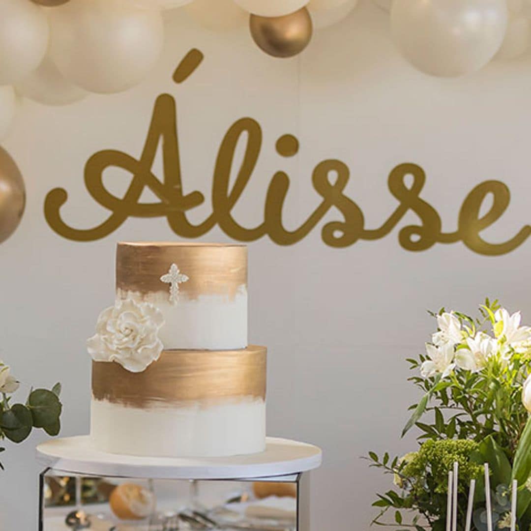 Tarta Álisse de dos pisos de vainilla y chocolate blanco