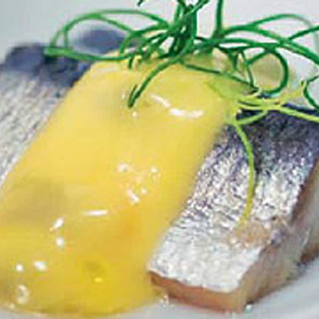 Sardinas con fruta de la pasión