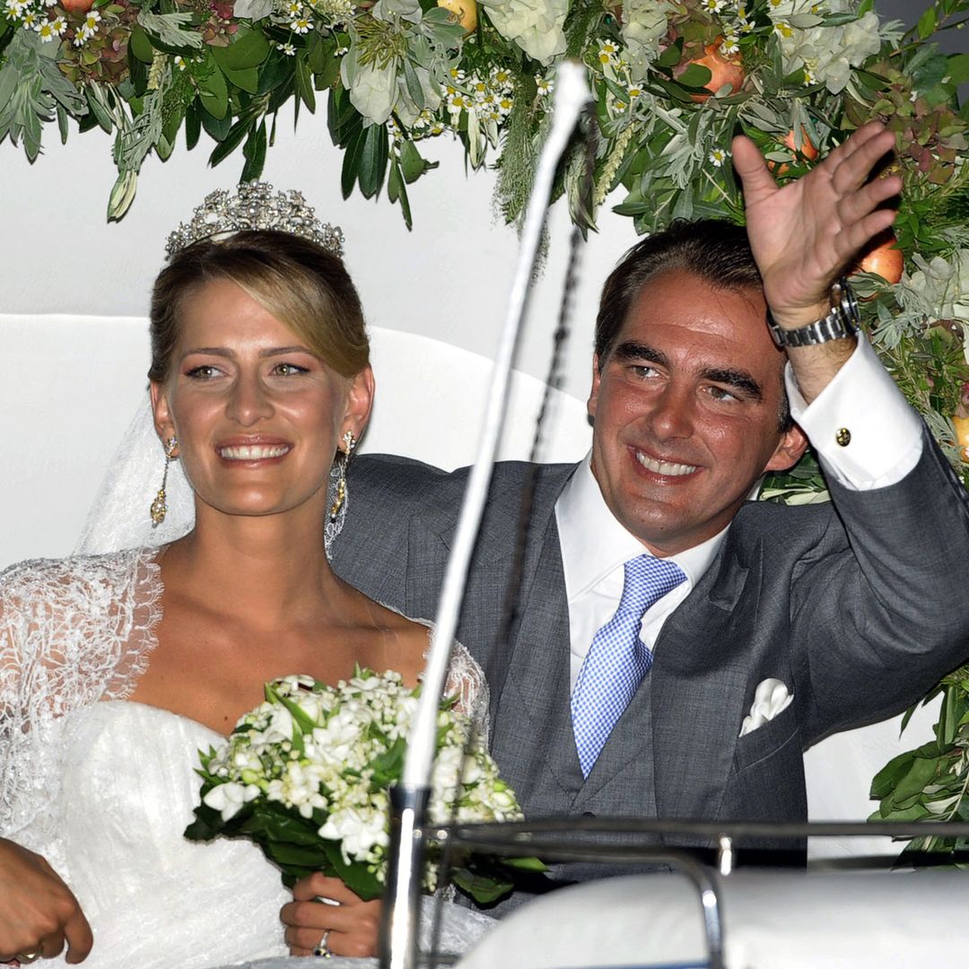 Nicolás de Grecia y Tatiana Blatnik el día de su boda