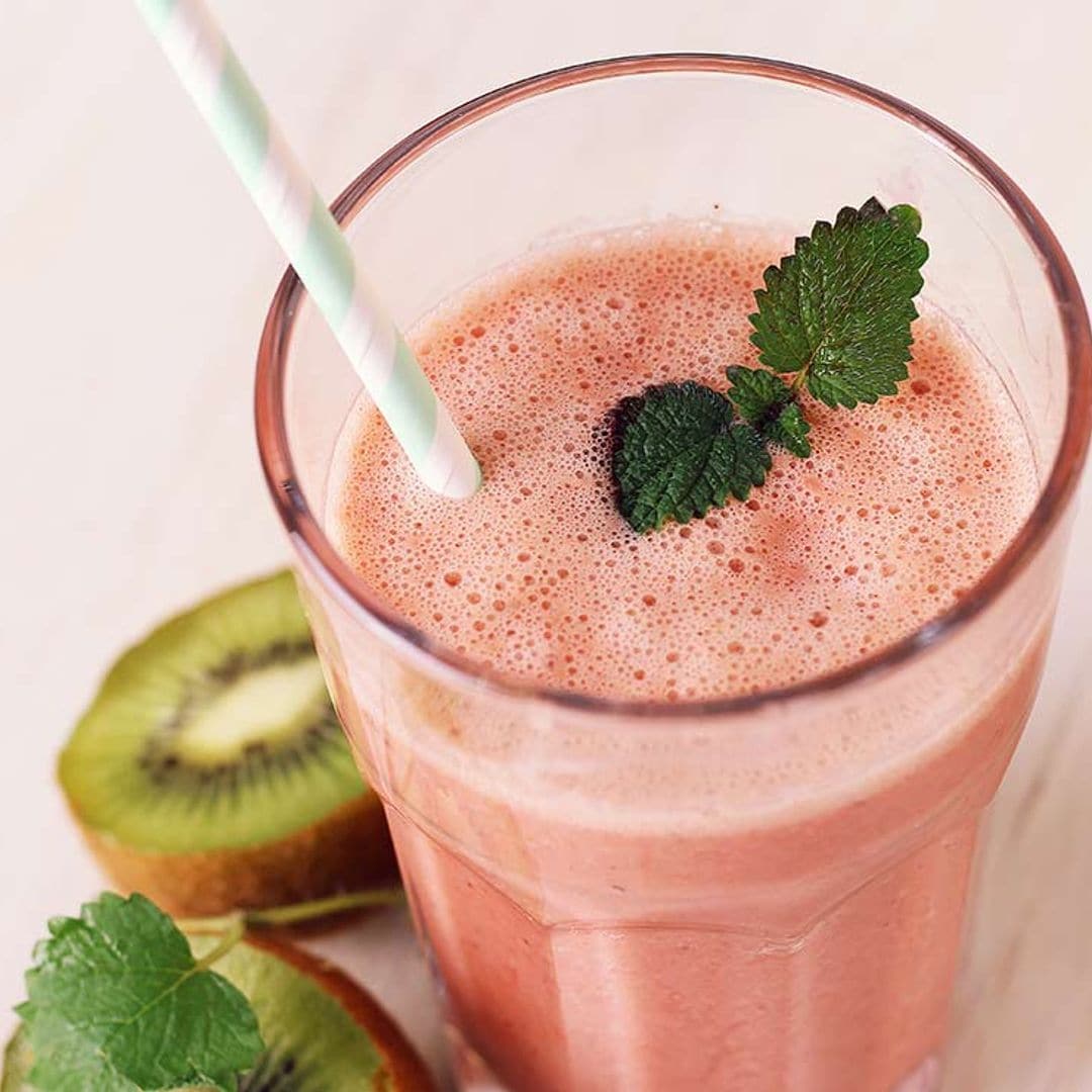 Batido de fresas y kiwi