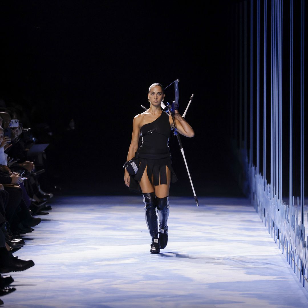   Sagg Napoli walks the runway during the Dior Ready to Wear Spring/Summer 2025 show as part of Paris Fashion Week on September 24, 2024 in Paris, France