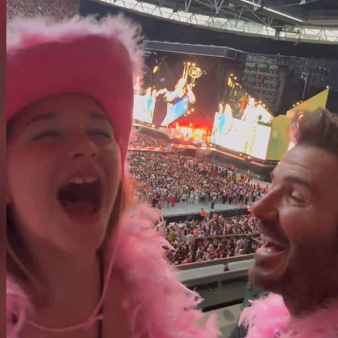 Las imágenes más tiernas de David Beckham con su hija de 11 años en el concierto de Harry Styles, ¡adorable!