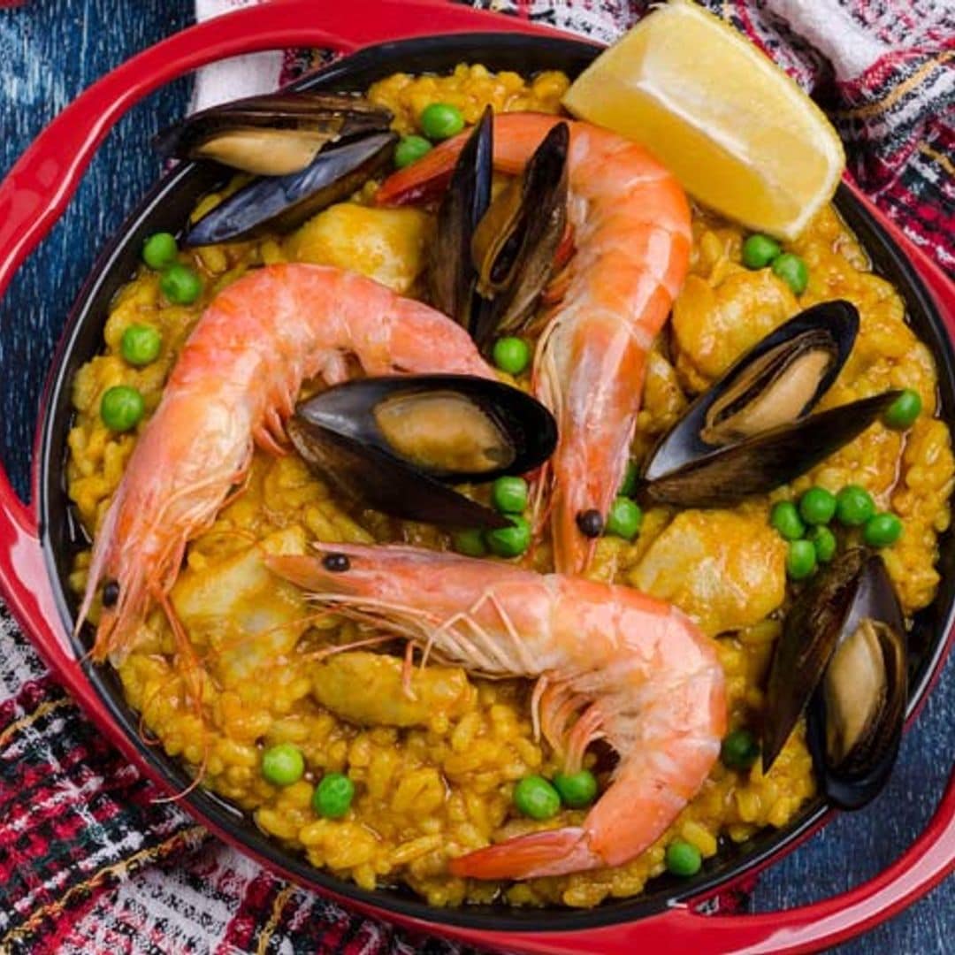 Arroz de conejo y marisco