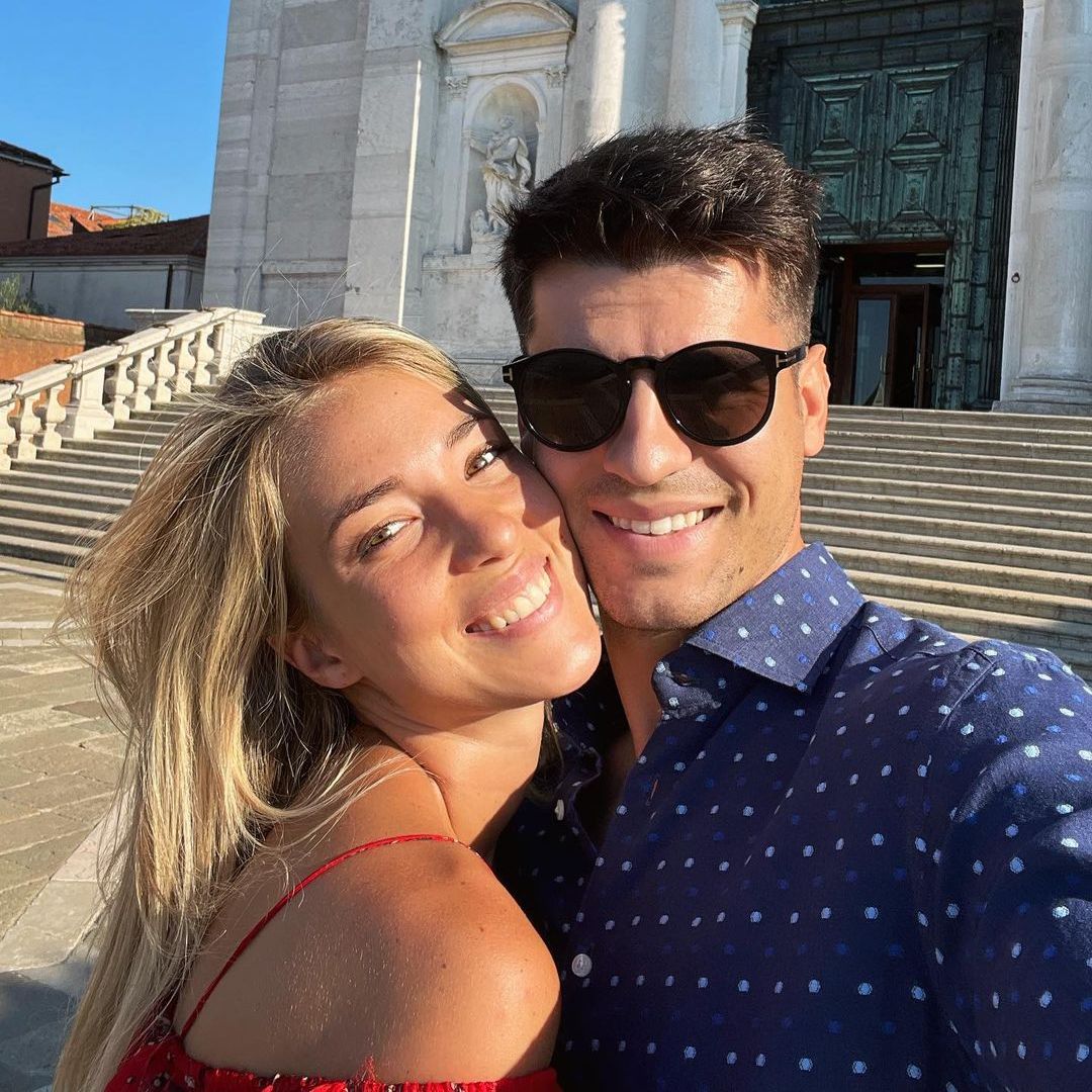 Álvaro Morata con Alice Campello