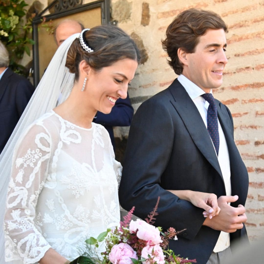 Pilar Montes Yebra, una novia minimalista con 'slip dress' en su boda con Ignacio del Pino