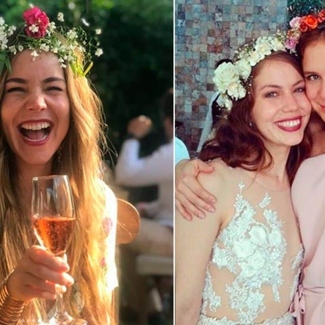 Camila Sodi, la más feliz en la boda de su hermana –y sí, ahí estuvo Diego Luna-