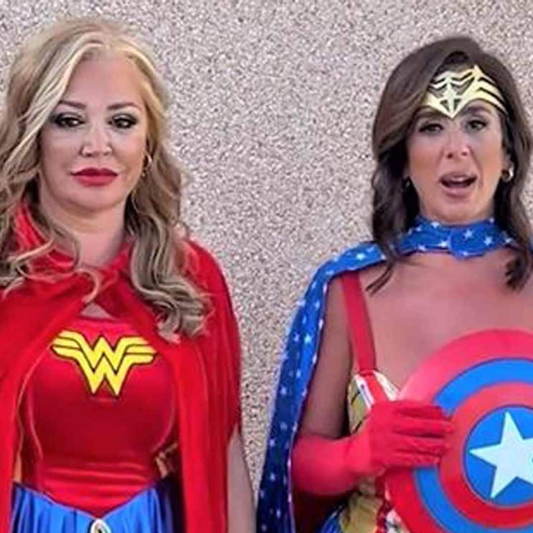 Belén Esteban y Anabel Pantoja, dos amigas superheroínas en los carnavales de Maspalomas