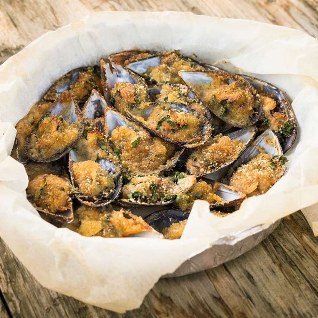 Mejillones gratinados