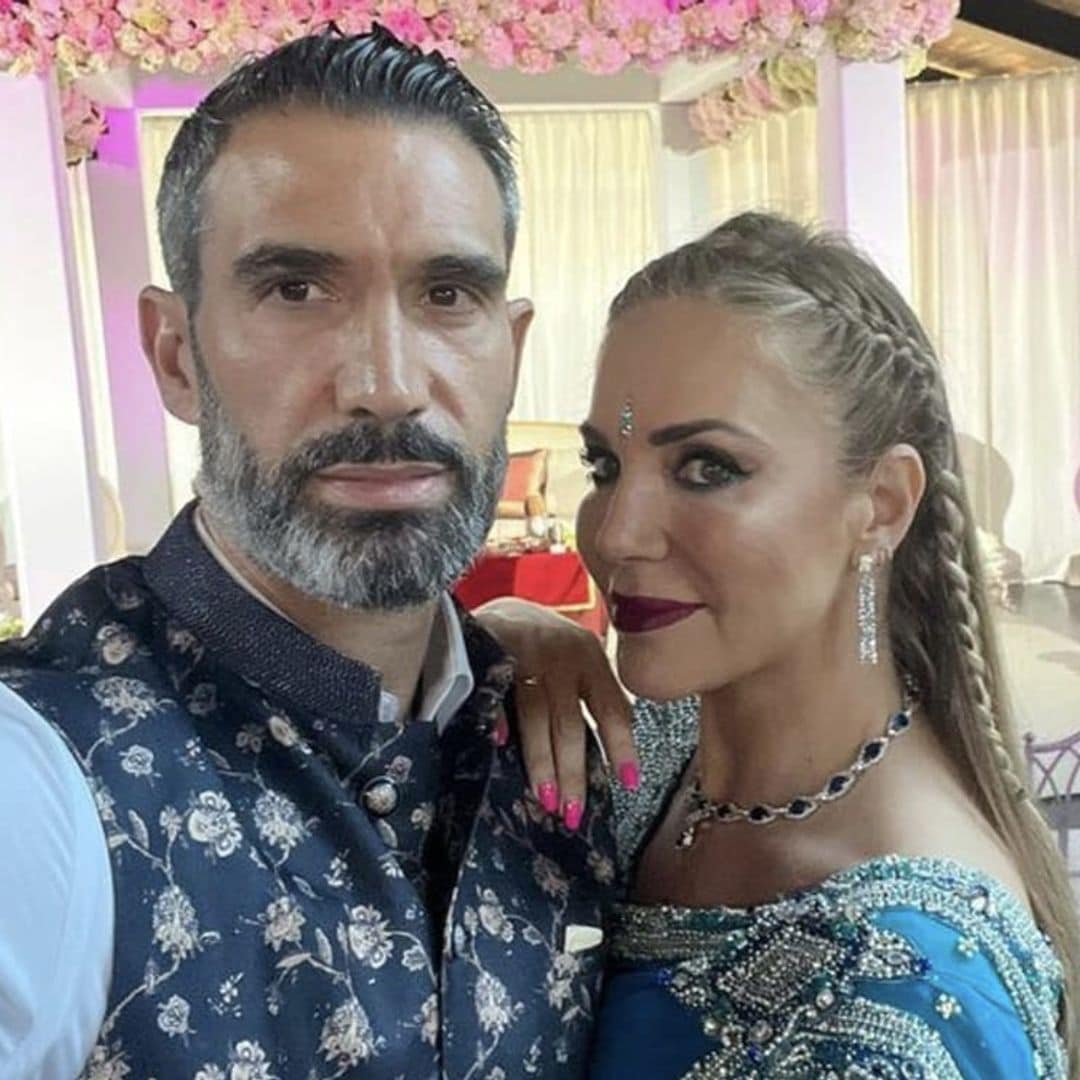 Ingrid Asensio y Fernando Sanz, dos futuros abuelos exuberantes en una boda hindú