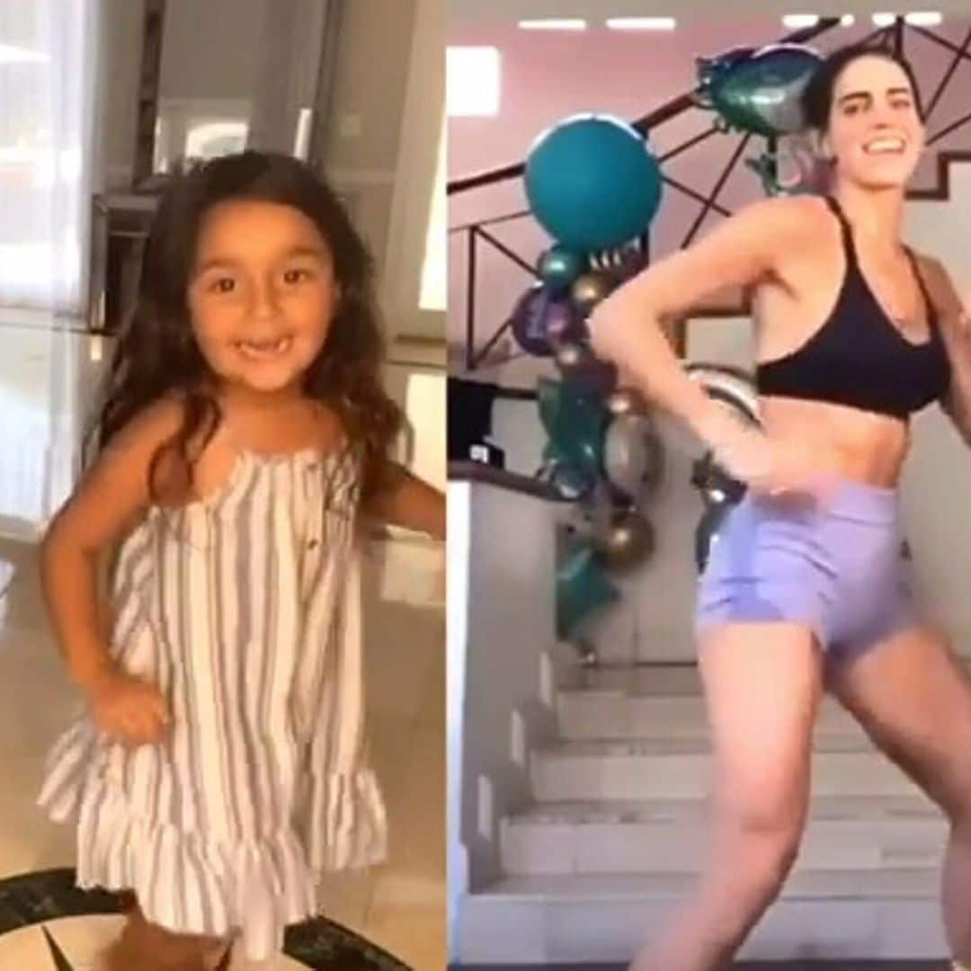 La hija de Bárbara Bermudo es la más tierna entrenando al estilo Bárbara de Regil