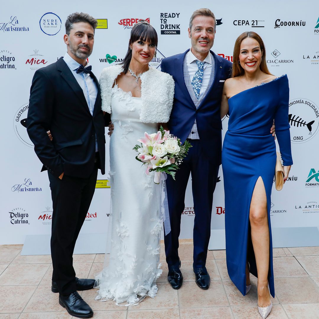 Nerea Garmendia y Luis Díaz en la segunda boda Irene Villa y David Serrato en el Mirador de Cuatro Vientos a 04 de Octubre de 2024 en Madrid 