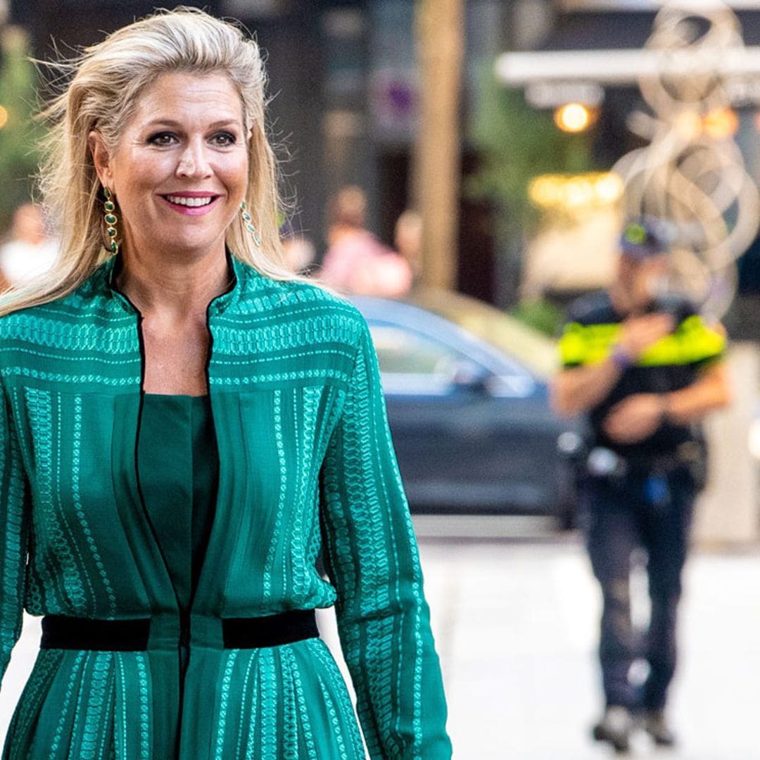 Máxima de Holanda inaugura el curso con un vestido de diosa griega