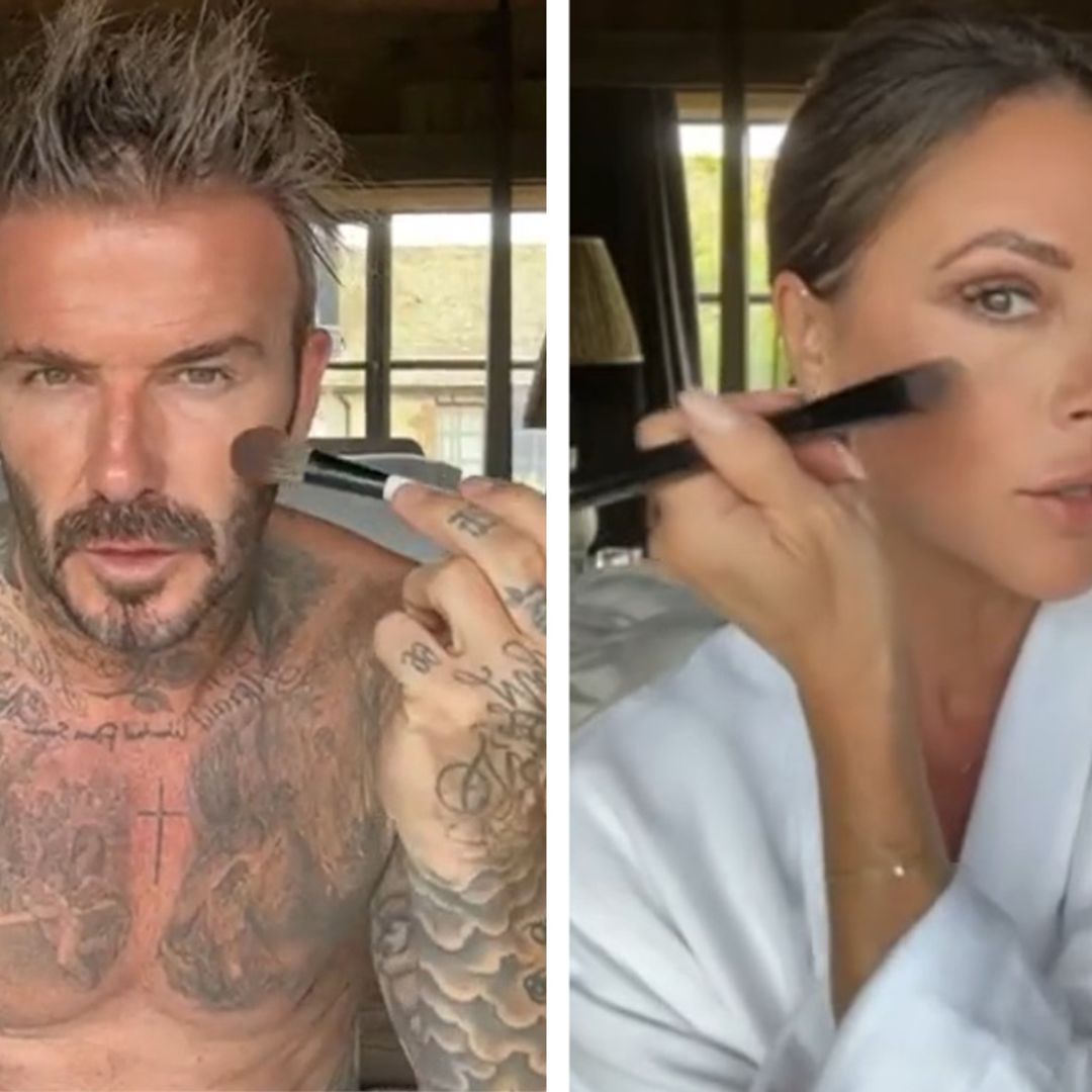 David Beckham imita a Victoria en un divertidísimo tutorial de maquillaje que está causando furor