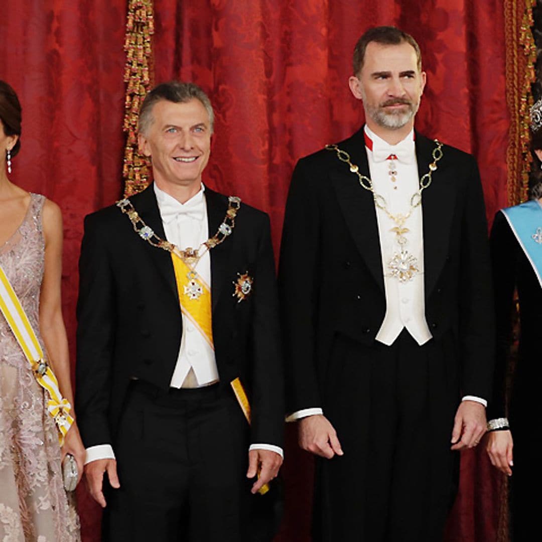 El Palacio Real se viste de gala en honor a Mauricio Macri y Juliana Awada