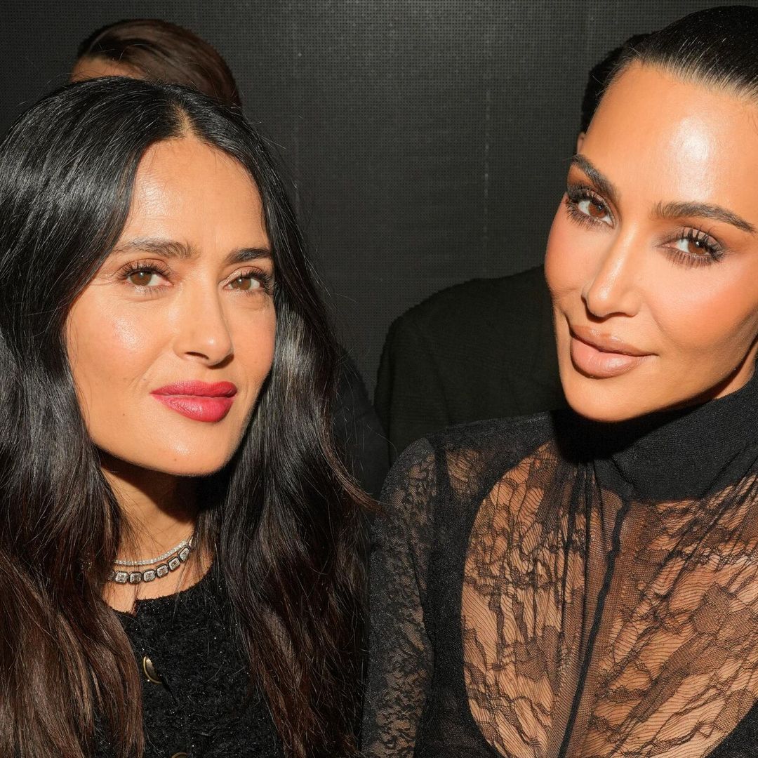 Cómplices y divertidas, Salma Hayek y Kim Kardashian disfrutan de su encuentro en París
