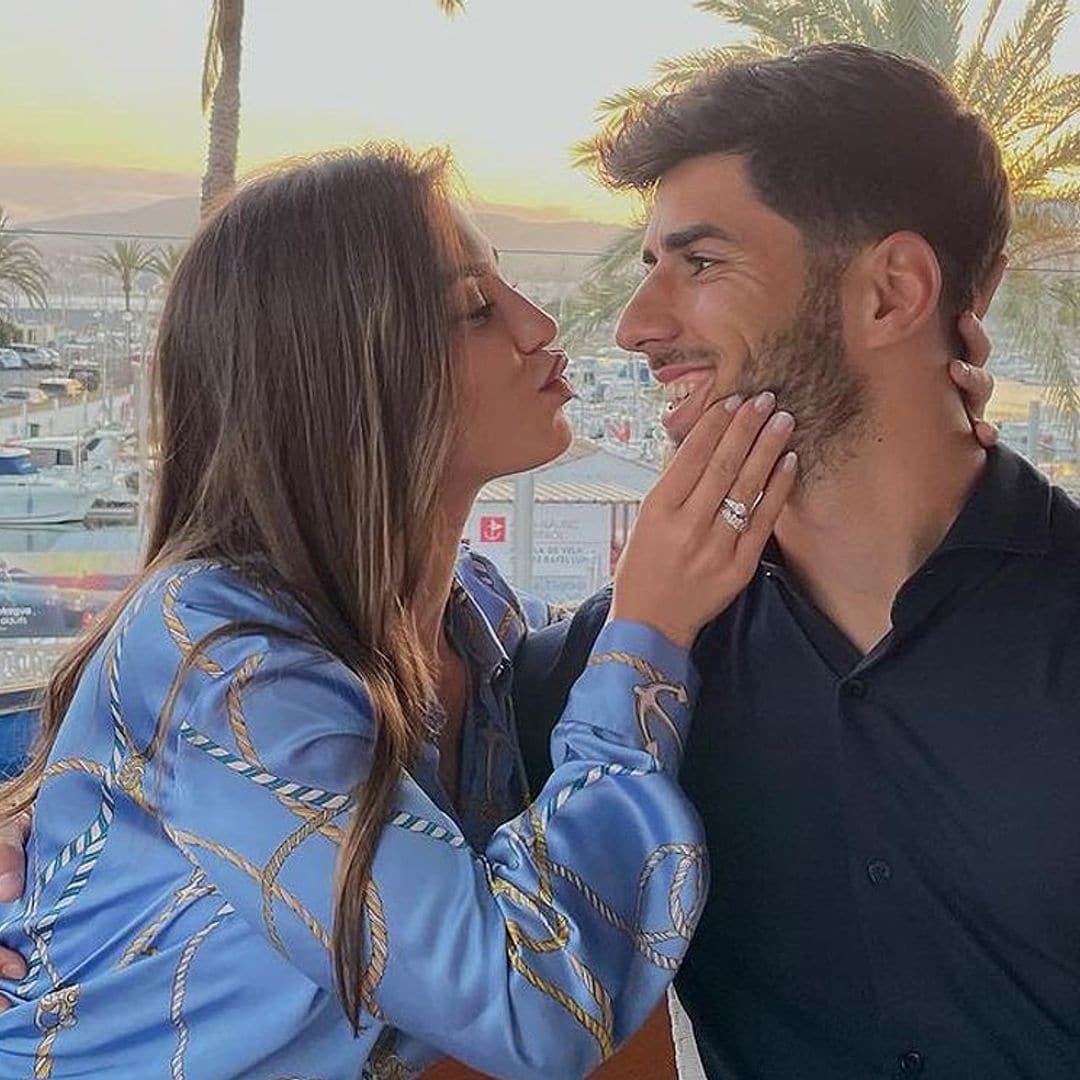 Un cumpleaños, su compromiso y un título: Marco Asensio y Sandra Garal a por la cuarta celebración en un mes