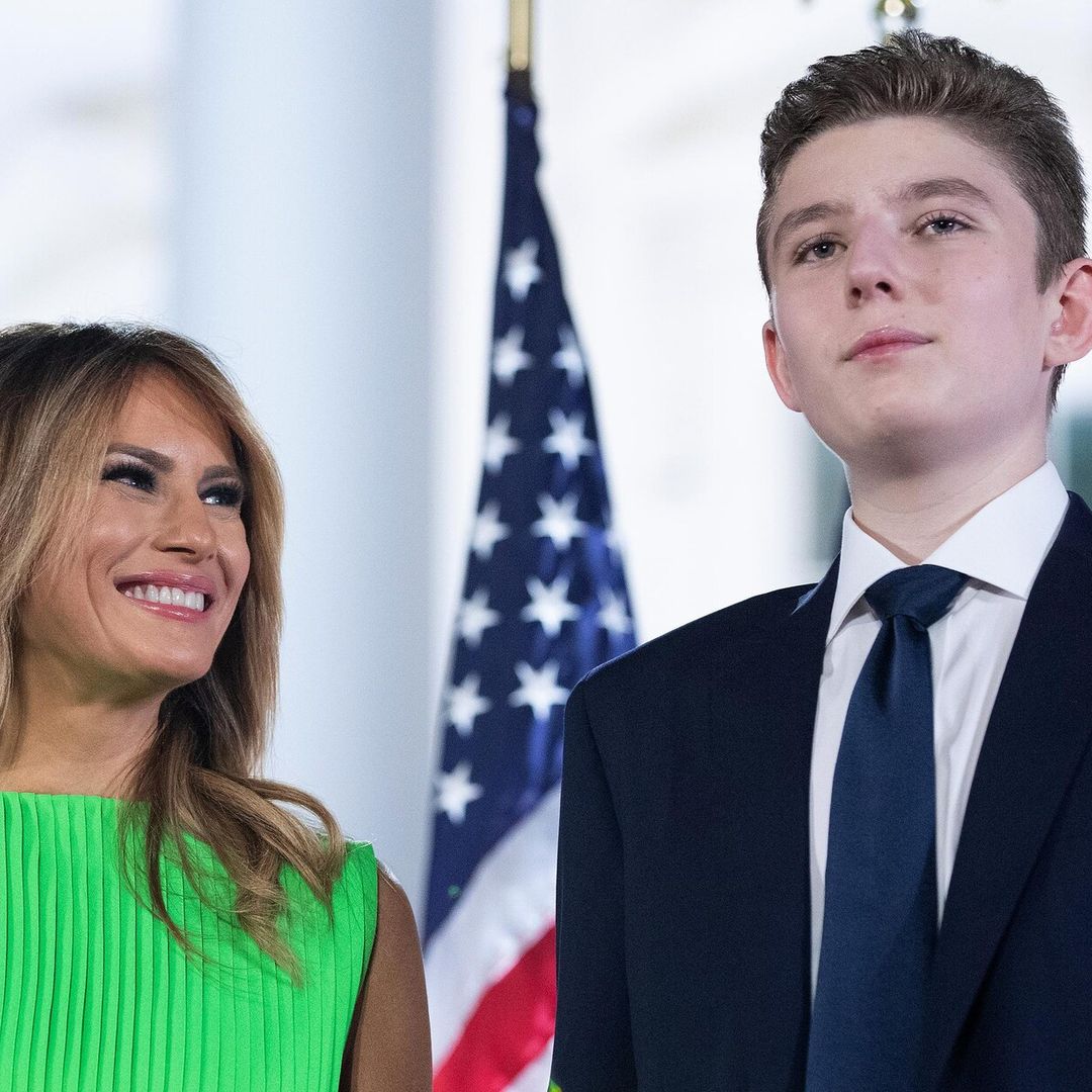 Melania Trump revela que su hijo Barron también dio positivo a COVID-19