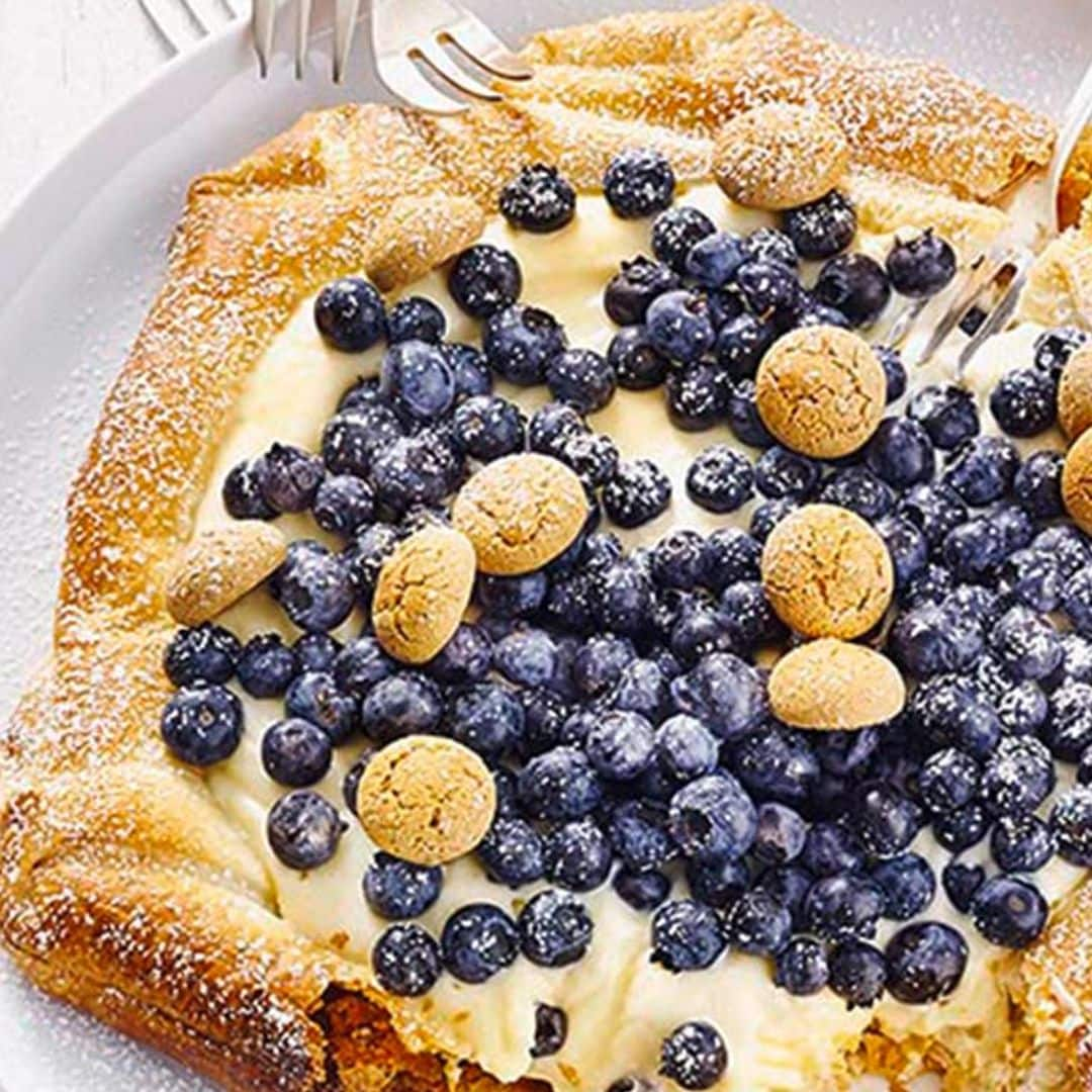 'Galette' de hojaldre con arándanos