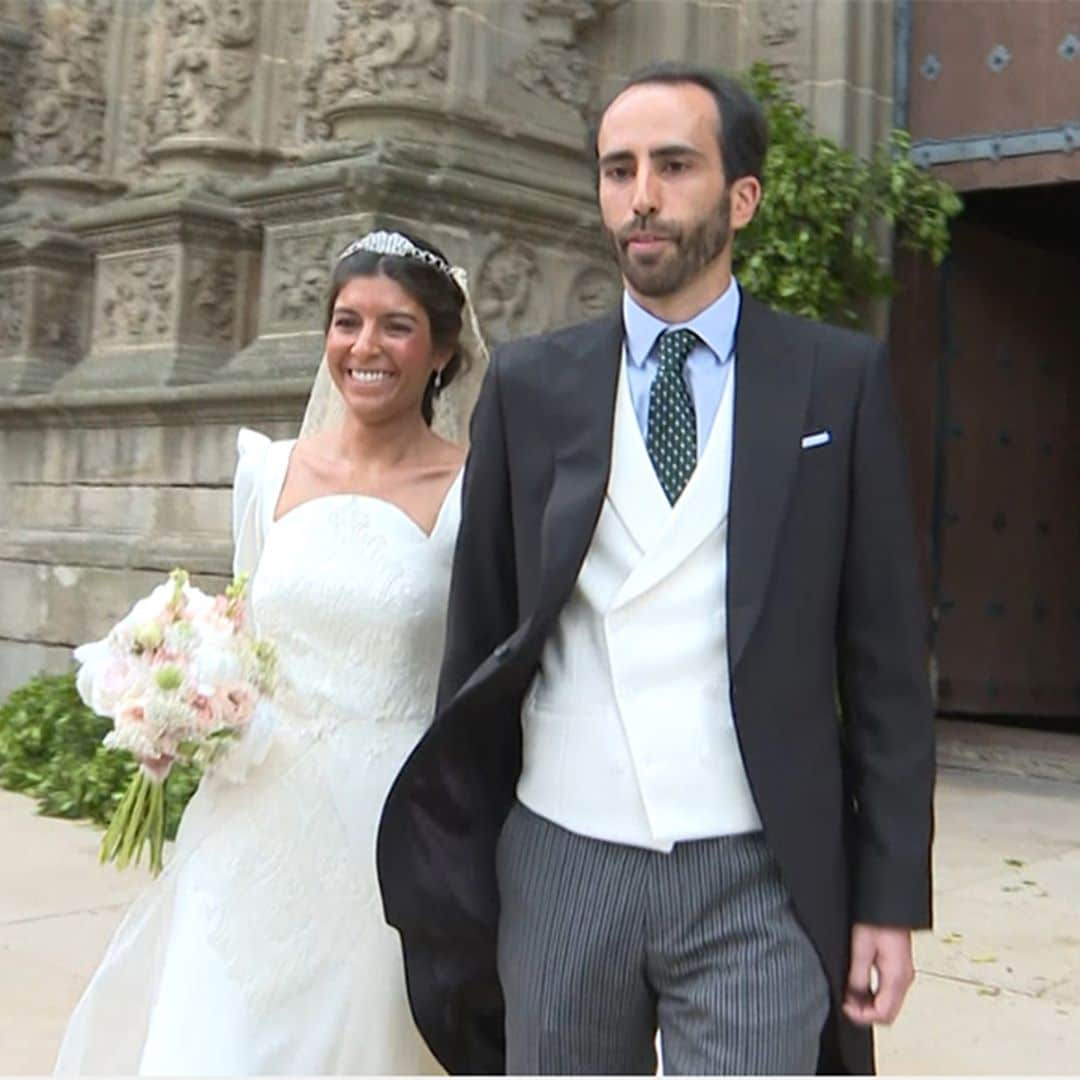 La boda del nieto de Ruiz-Mateos e Isabel García-Morales en Plasencia rodeados de familiares y amigos