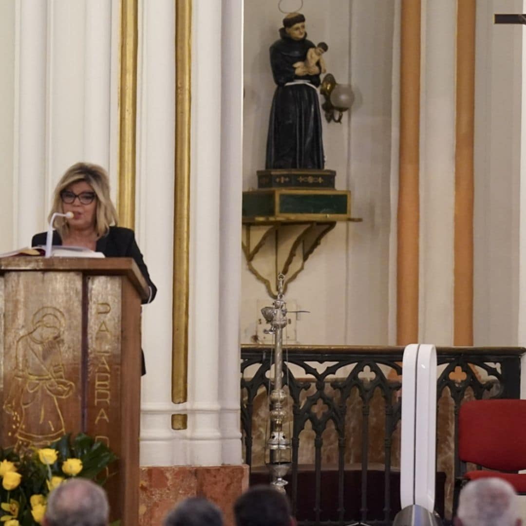 Escuchamos los emocionantes discursos de Terelu y su sobrina, Carmen, en la misa funeral por María Teresa Campos