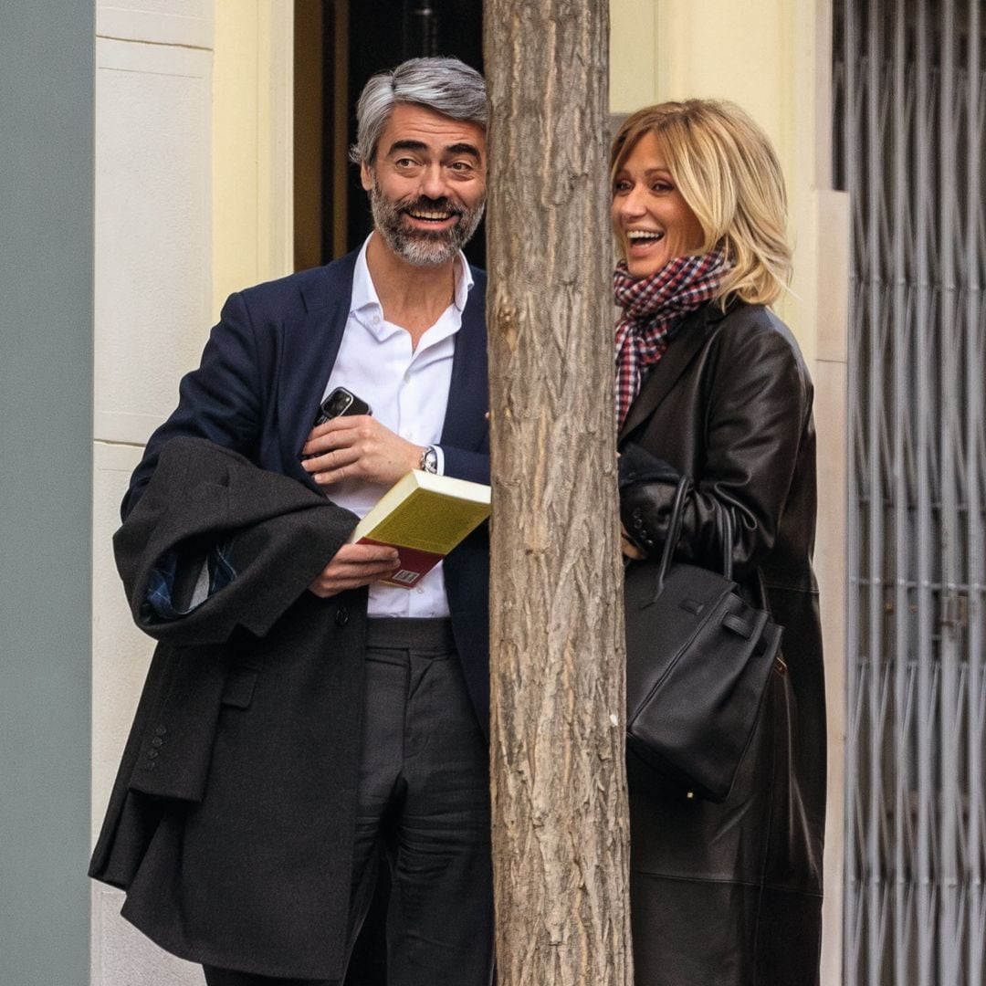 Susanna Griso y Luis Enríquez Nistal en la calle