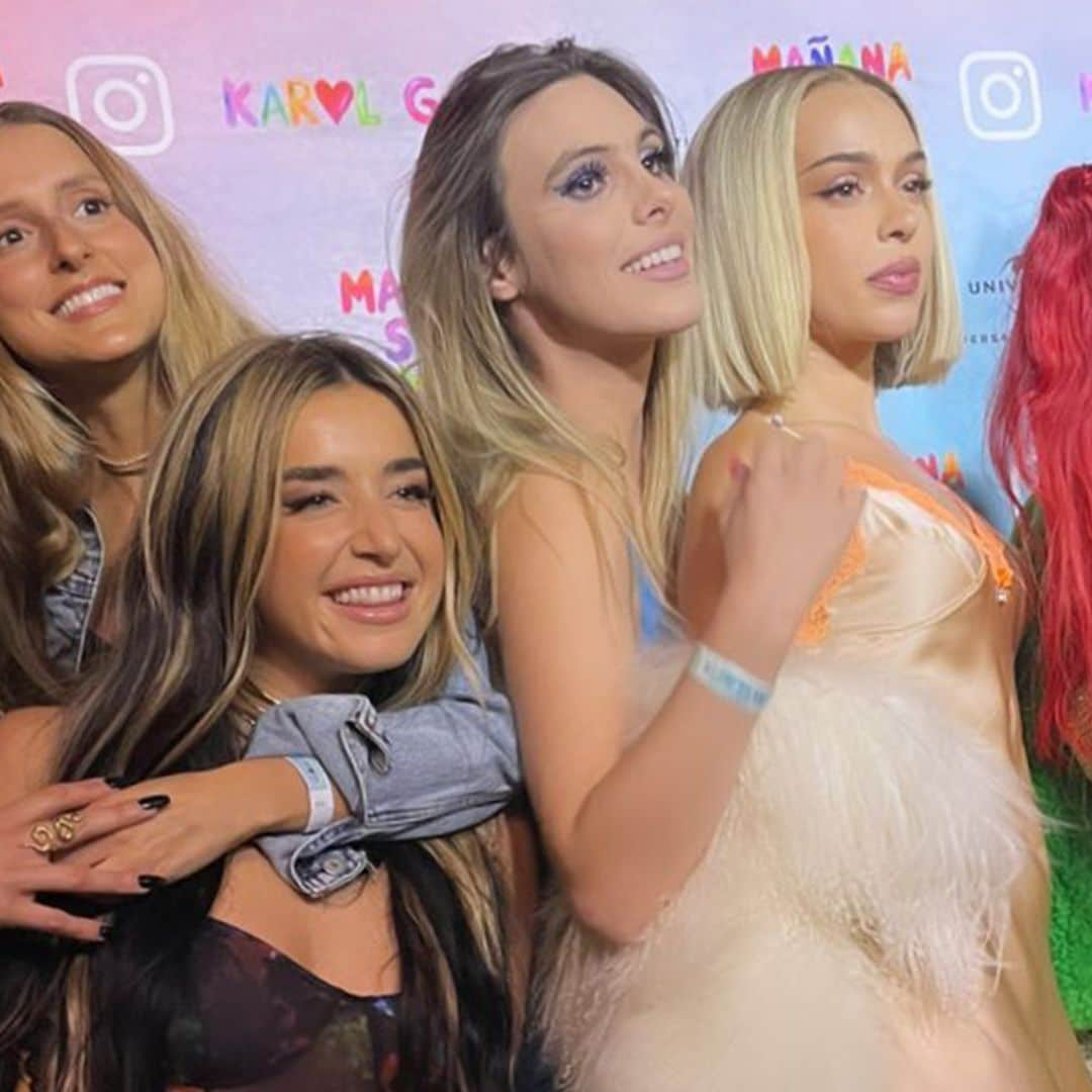 La megafiesta de Karol G en Miami junto a Lola Índigo y otras estrellas para celebrar el éxito de su single con Shakira