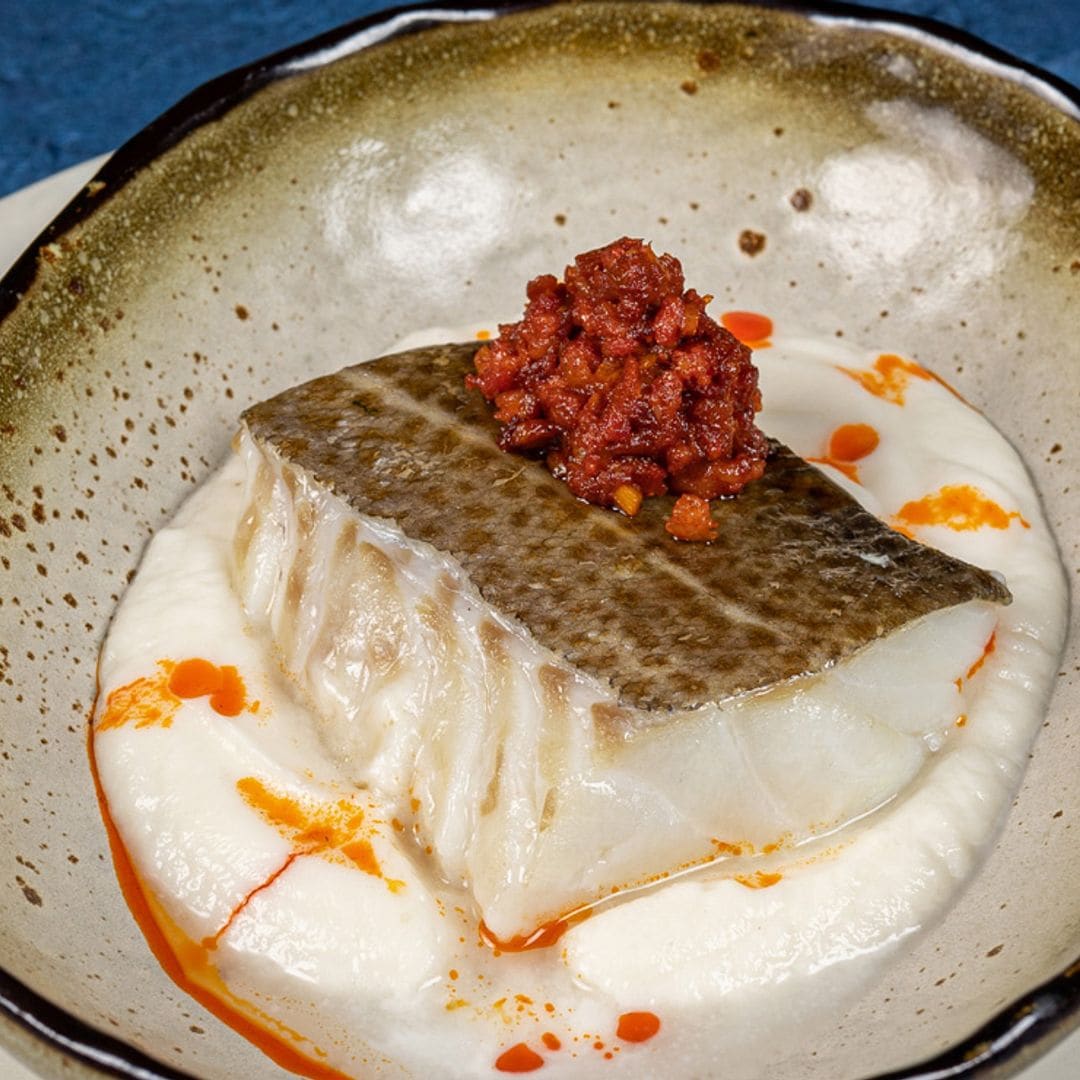 Skrei noruego con chorizo y coliflor