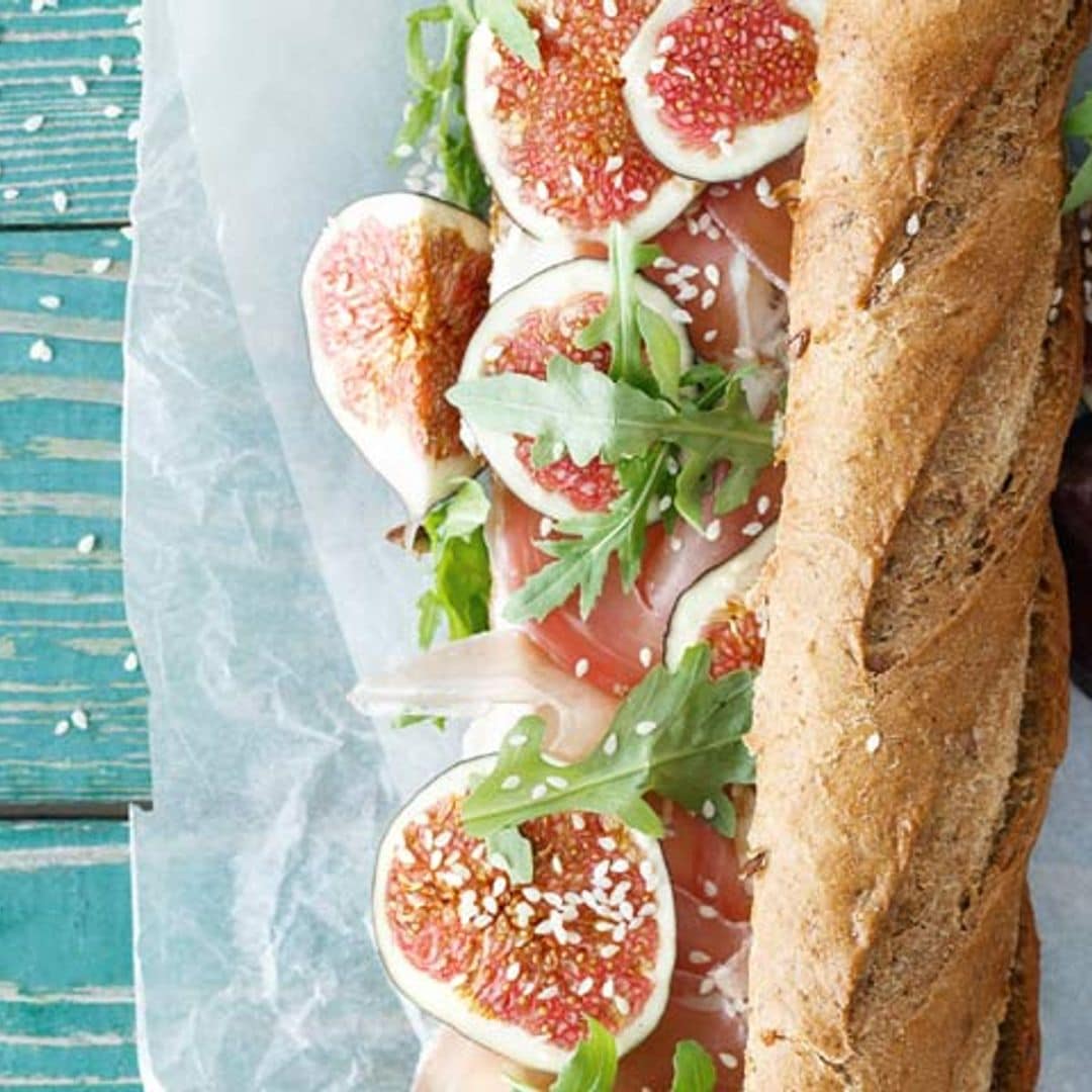 'Baguette' de brevas y queso mascarpone