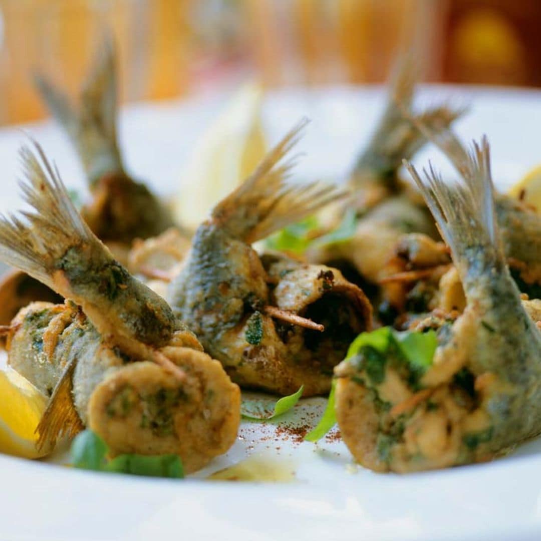 Sardinas fritas con 'chermoula'