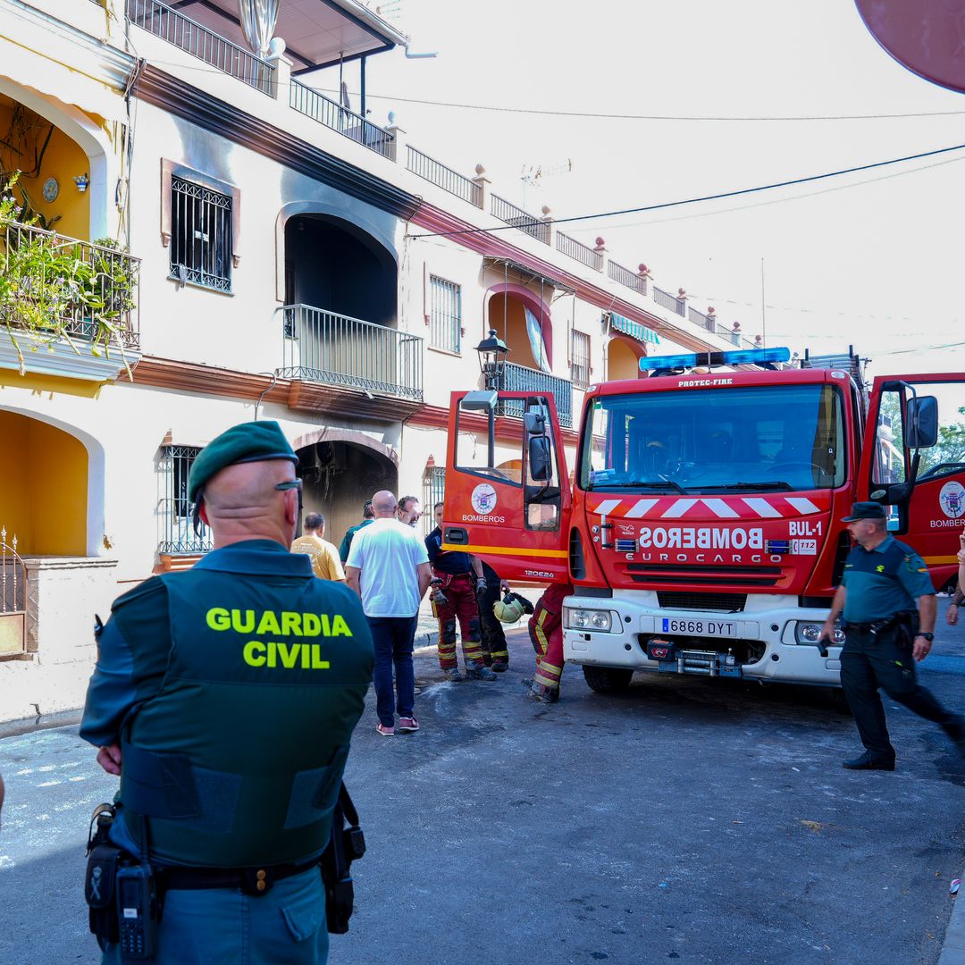 Conmoción por la muerte de una familia tras el incendio de su casa en Guillena (Sevilla)