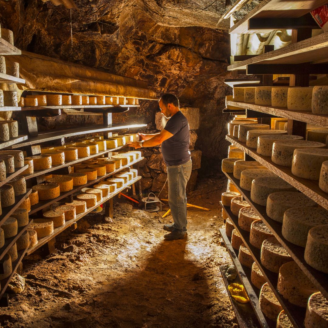 Cueva de fermentacion del queso de Cabrales F y J Bada, Tielve, concejo de Cabrales, Picos de Europa, Asturias