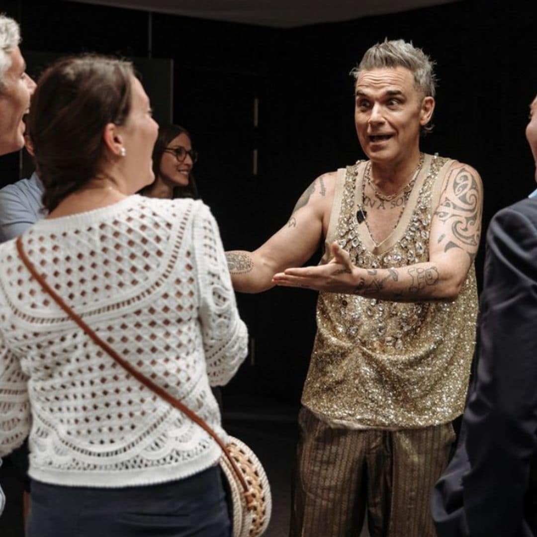 El momento fan de la Familia Gran Ducal con Robbie Williams en su concierto de Luxemburgo