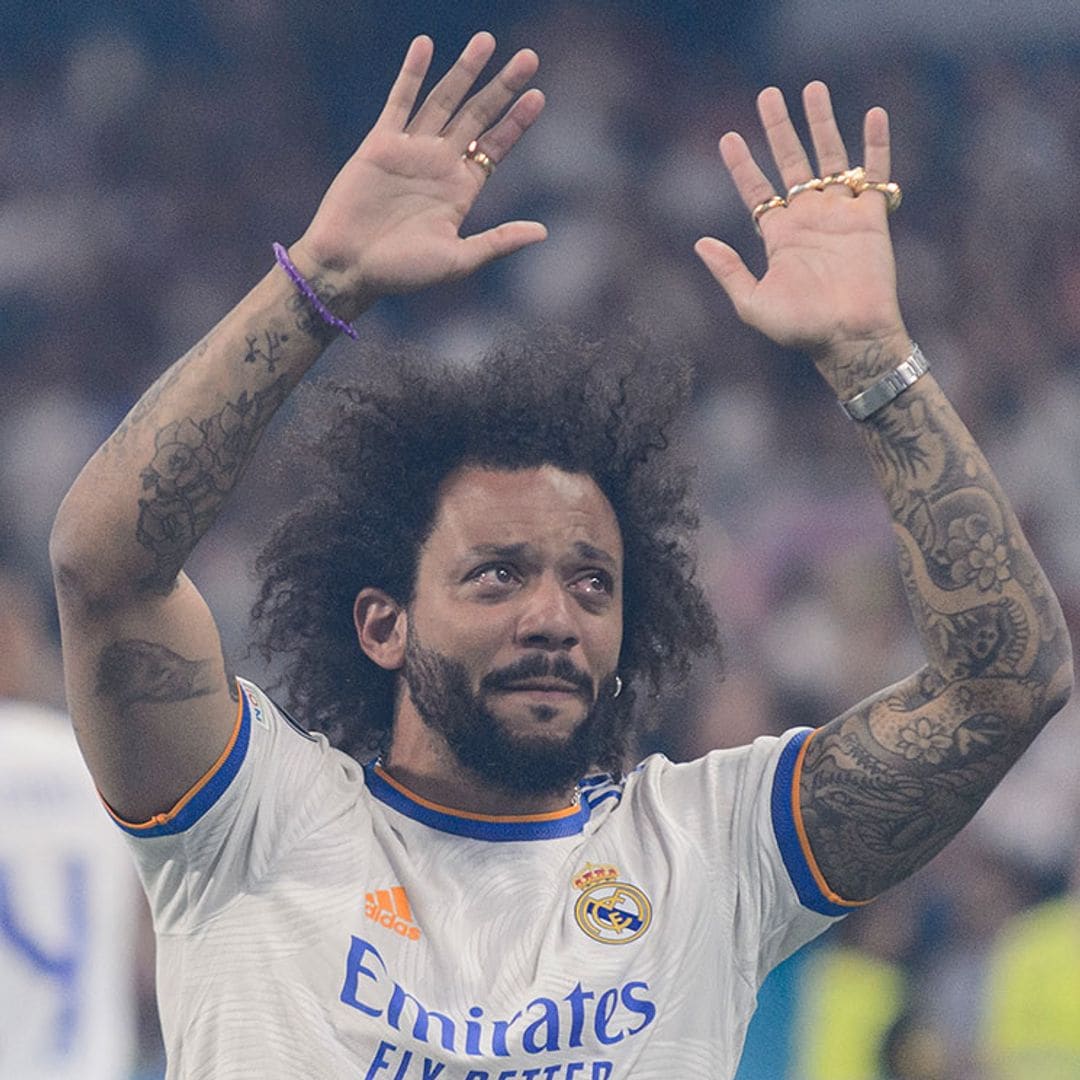 Las lágrimas de Marcelo y su familia en su despedida como capitán del Real Madrid