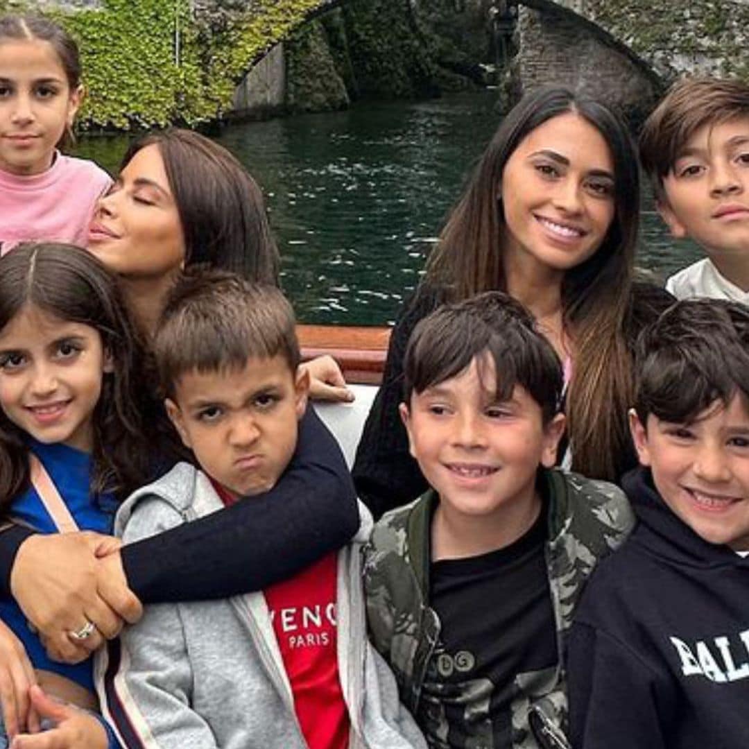 El viaje de Antonela Roccuzzo a Italia con sus hijos para visitar a su gran amiga Daniella Semaan