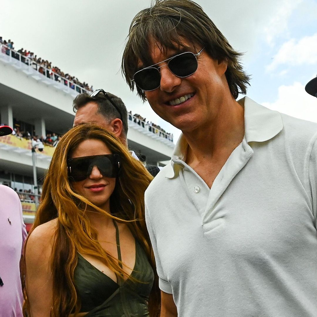 ¡El mejor equipo! Shakira disfruta de la Fórmula 1 al lado de Tom Cruise