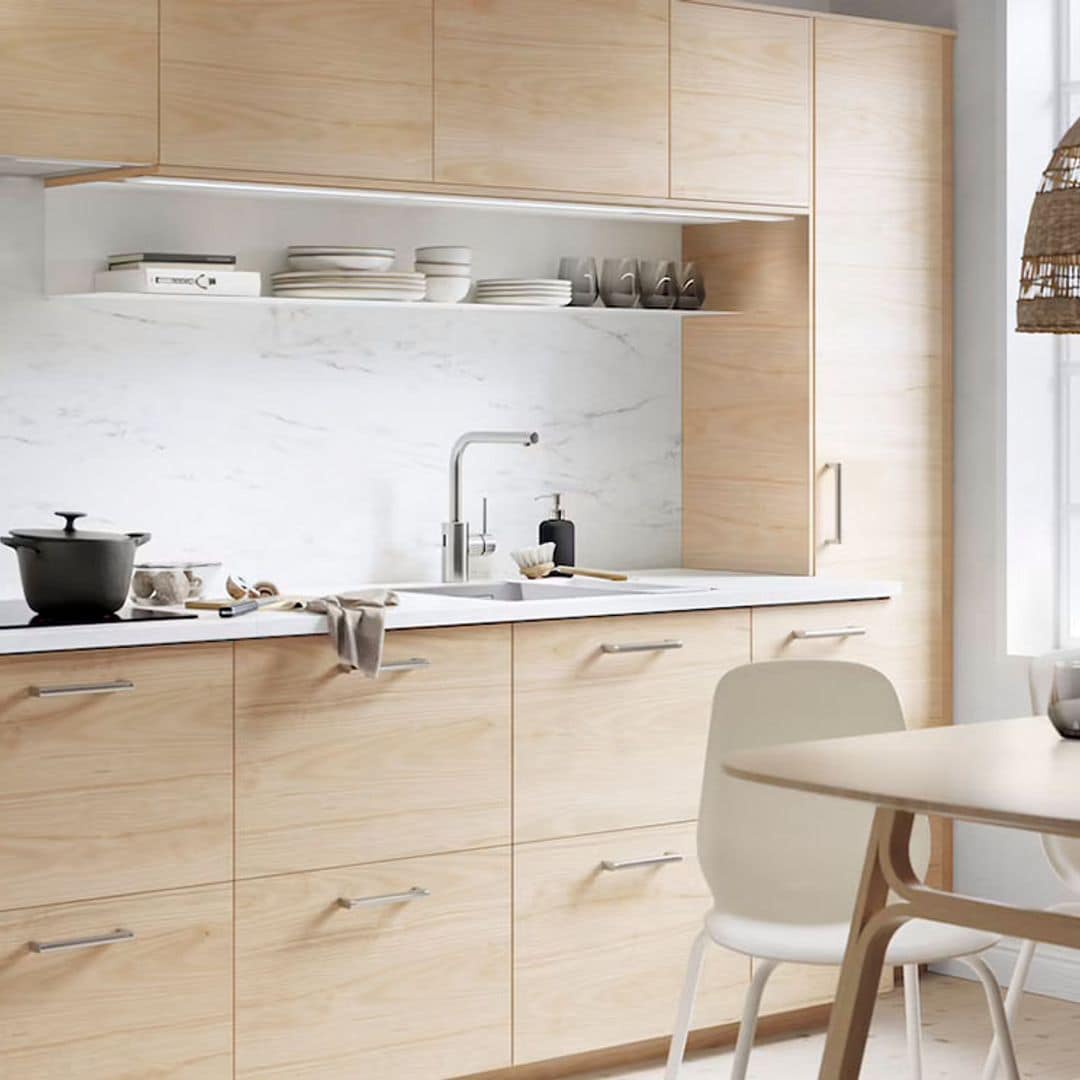 cocina blanco madera