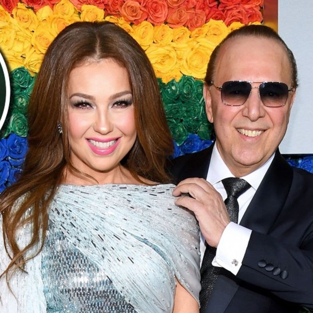 Tommy Mottola sorprende a Thalía en el sauna y su reacción es de lo más divertida