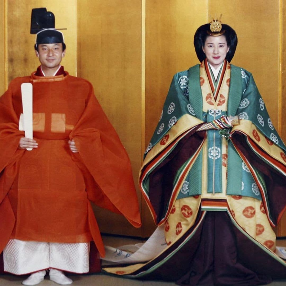 Recordamos la boda de Naruhito y Masako de Japón, muy diferente a la de su sobrina Mako