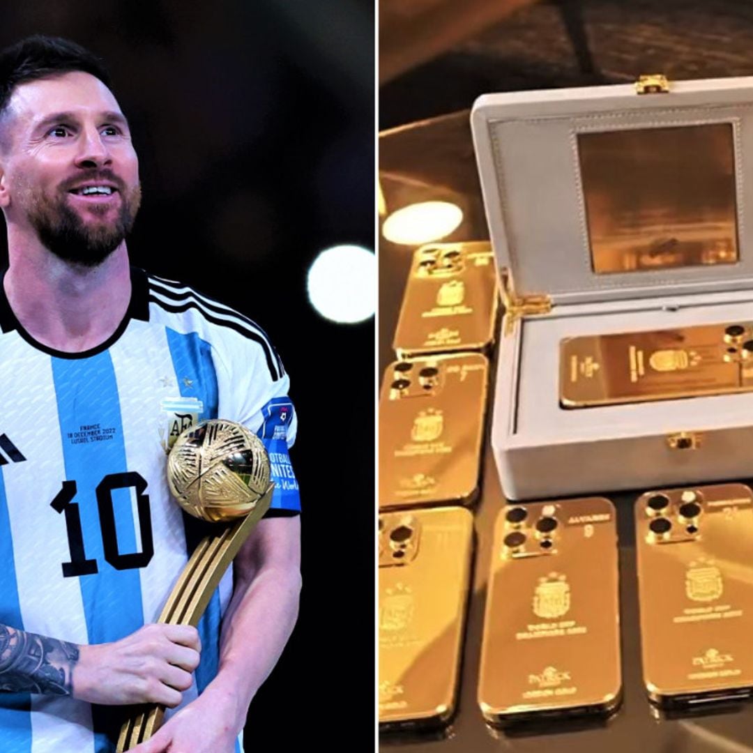 Messi se gasta más de 200.000 euros en 35 móviles cubiertos de oro para sus compañeros de Selección