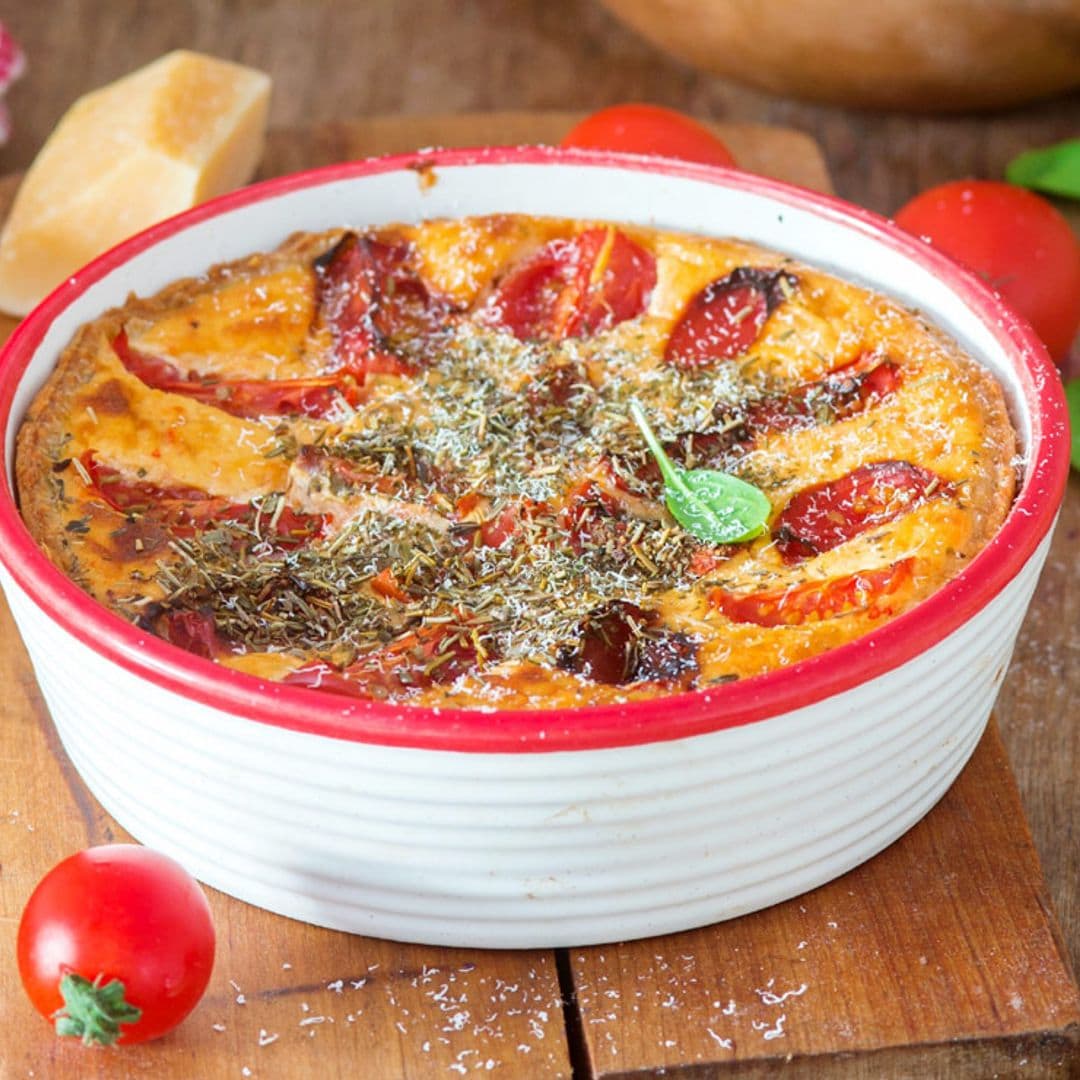 Pastel de pimientos del piquillo y tomate