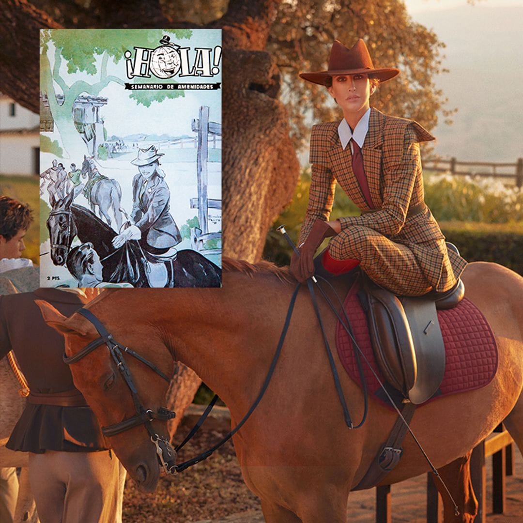 Inés Domecq, una elegante amazona, protagonista de la cuarta portada de la historia de ¡HOLA!