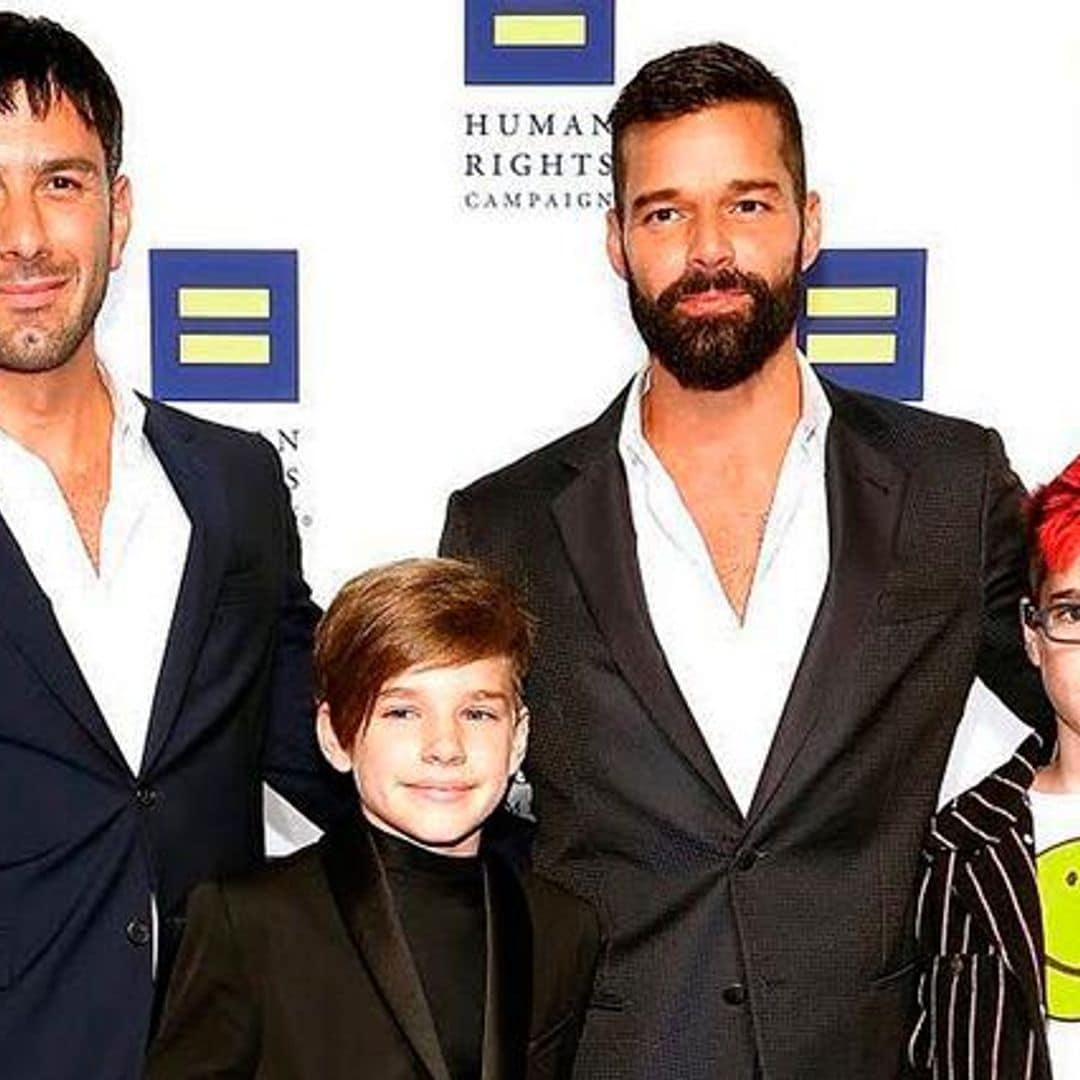 La numerosa familia de Ricky Martin y Jwan Yosef con sus tres hijos y el bebé que viene en camino