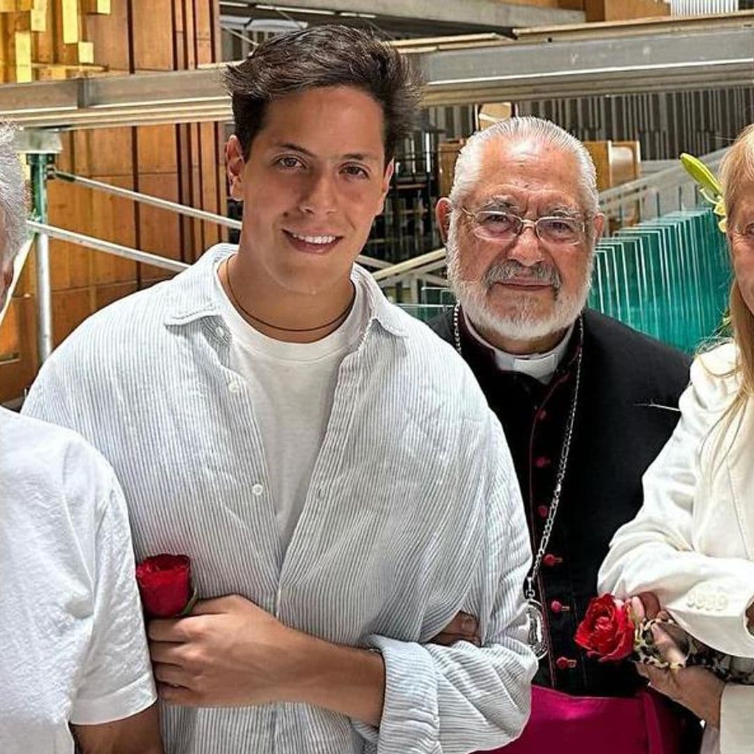 Con el corazón lleno de gratitud, Cecilia Bolocco y su hijo visitan a la Virgen de Guadalupe, en México