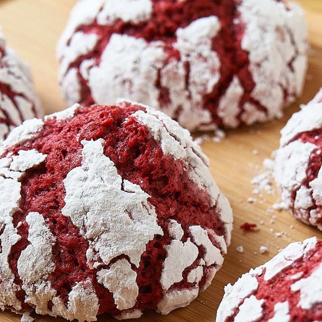 Galletas 'crinkles' Red Velvet