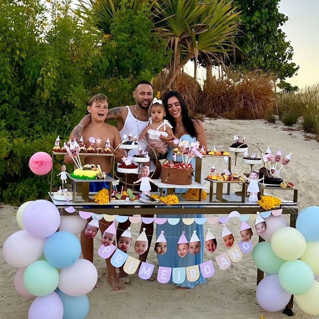 Con una increíble fiesta en el Mar Rojo, Neymar y Bruna Biancardi celebran el primer cumpleaños de su hija Mavie