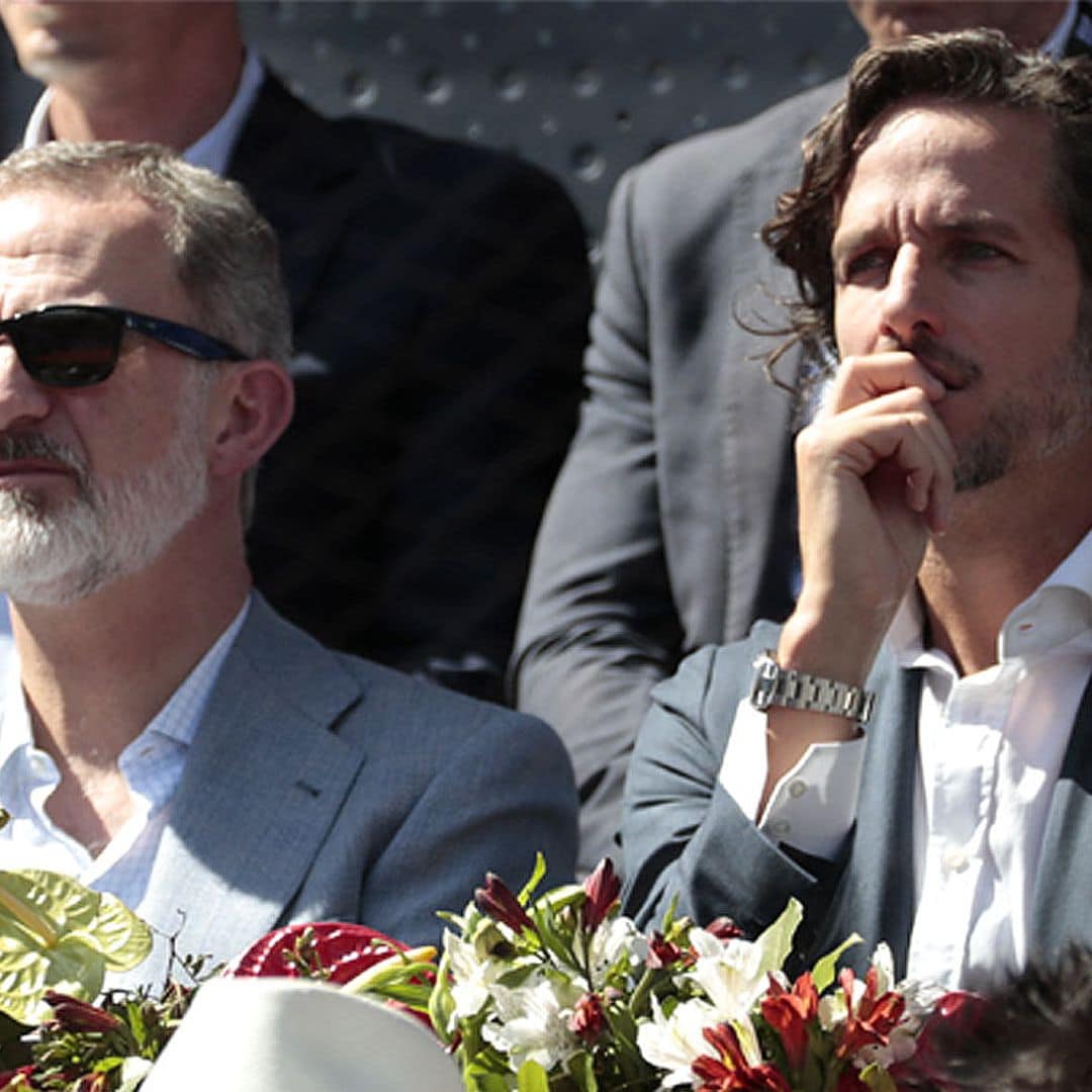 El rey Felipe acude por sorpresa al tenis y se reúne con Rafa Nadal tras su derrota frente a Carlos Alcaraz