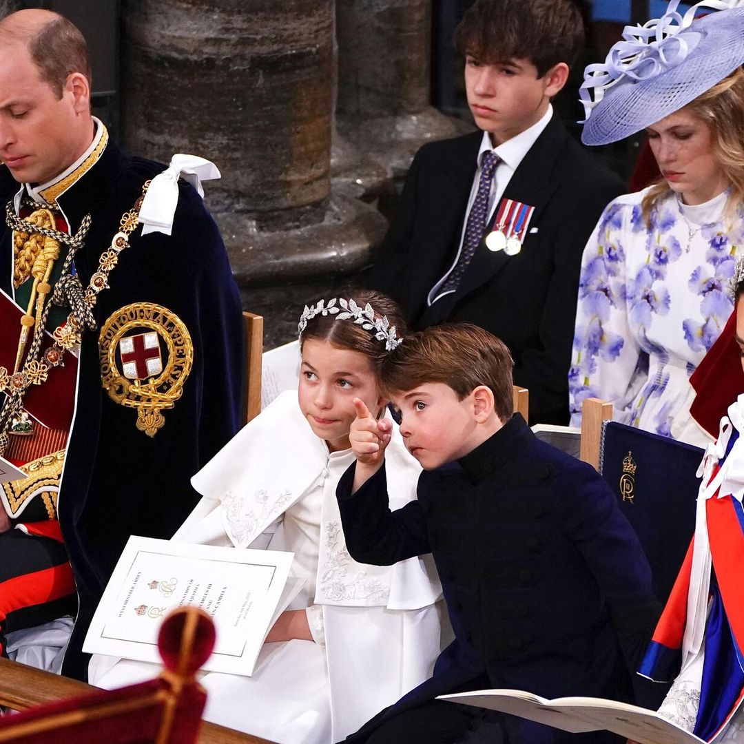 Así ha sido la adorable llegada de los príncipes George, Charlotte y Louis a la coronación de Carlos III