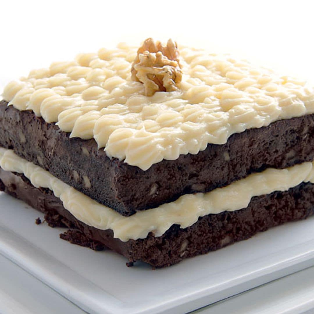 'Brownie' con crema pastelera