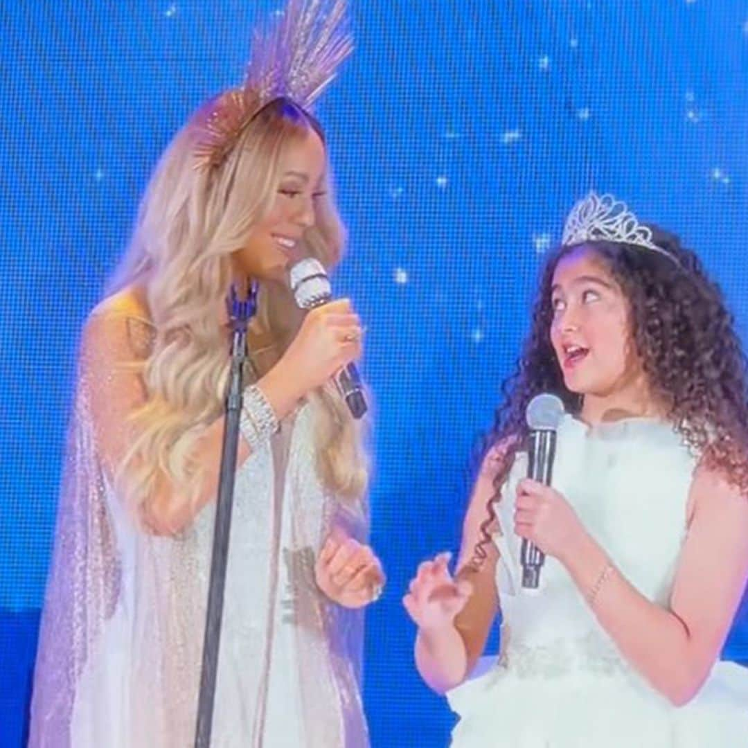 El momentazo de Monroe, hija de Mariah Carey, cantando con su madre en su último concierto