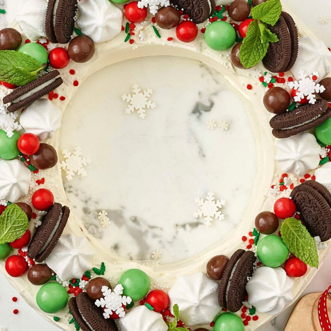 Roscón de galleta y nata